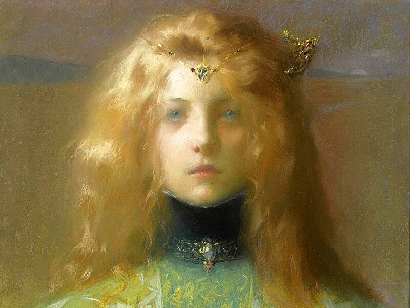 1871-Lucien-Victor Guirand de Scévola - Giovane ragazza rivolta in avanti